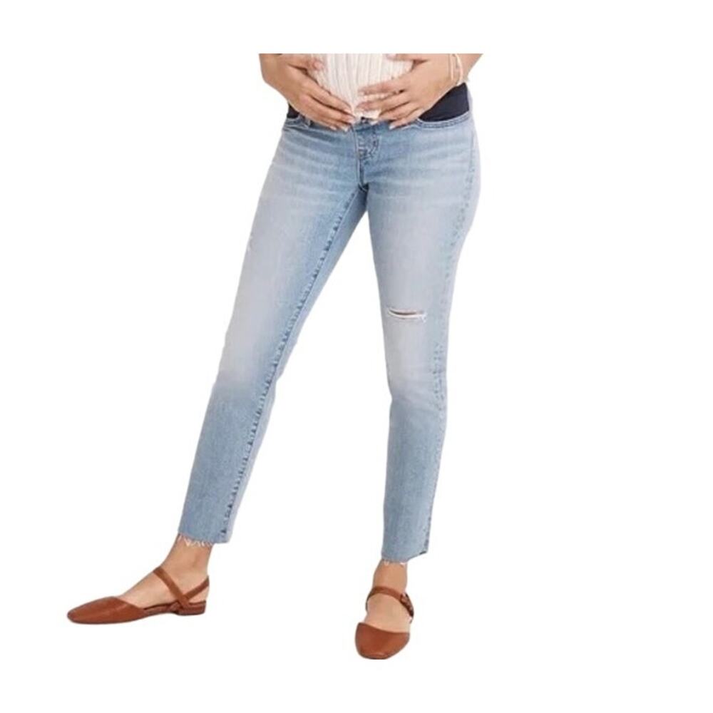 Madewell Women's Maternity Coffey Wash Side Panel Perfect Vintage Jeans Size 30